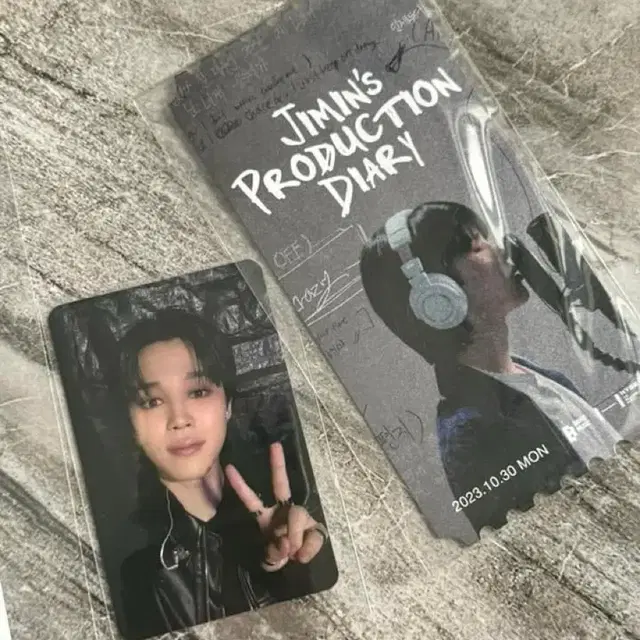 방탄소년단 지민 production diary 당첨 포카