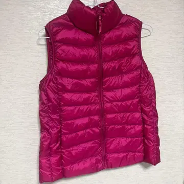 ULTRA LIGHT DOWN 슬리브리스 다운 자켓 핑크