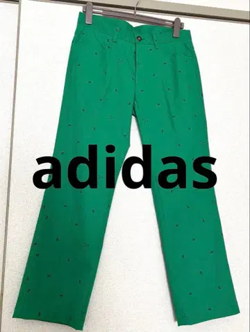 새상품 adidas 아디다스 그린 컬러 골프 팬츠 남성용 스포츠