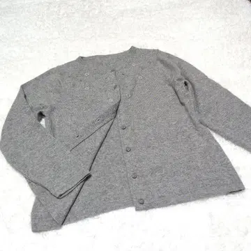 laruvix 라르비쿠스 캐시미어 100% 비즈 포함 긴팔 가디건