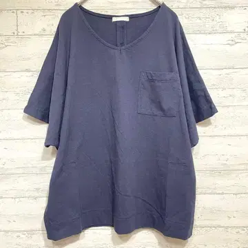 스튜디오 클립 V넥 풀오버 [ F ] 가슴 포켓 돌먼 무지