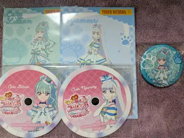 프리큐어 타워 레코드 카페 혜택 코스터 엽서 캔뱃지