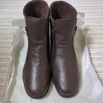 문스타 가죽 부츠 유리 섬유 23.5cm