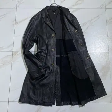 최고의 일품 오드리 앤 존 우드 양가죽 램스킨 체스터 코트