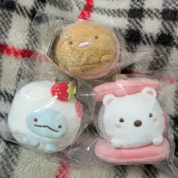 스미코구라시 화과자 봉제 인형 3개 세트 토카게 시로쿠마 통카츠