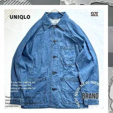 [ UNIQLO ] 유니클로 유틸리티 데님 자켓 ( 코튼 린넨 )