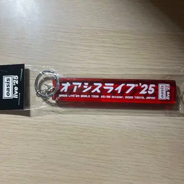 [ 새상품 미사용 ] Oasis Live '25 아크릴 키링 ( 레드 )