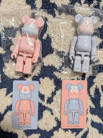 [ 시리즈 48 세서미 스트리트 x 젤라피케 ] 베어브릭 2색 세트