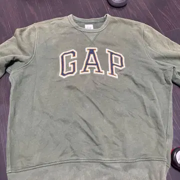 GAP 올리브 그린 맨투맨 XL