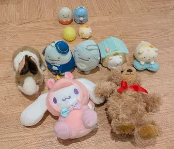 귀여운 봉제 인형 세트 스미코구라시 시나모롤 유니콘