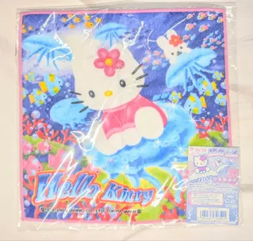 헬로키티 수족관 테마 미니 타월 지역 한정