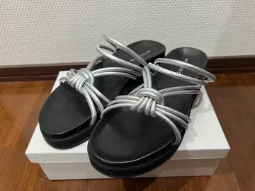 HIMIKO 블랙 실버 샌들