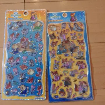 주토피아 입체 씰 2개 세트