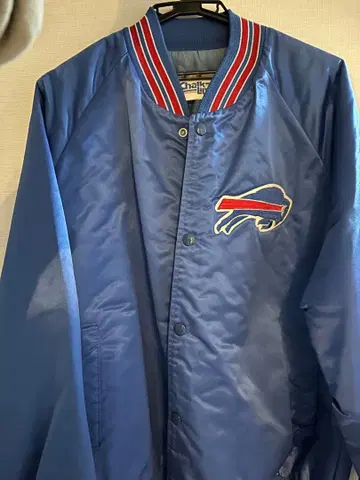 미국산 NFL 빌스 빈티지 새틴 바시티 자켓