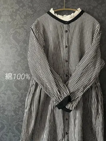 [ SEASON REASON ] 원피스 내추럴 체크 무늬