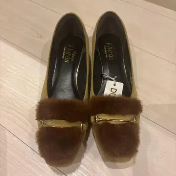 퍼 포함 올리브 그린 로퍼 23.5cm