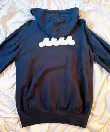 muta MARINE 네이비 니트 후드티