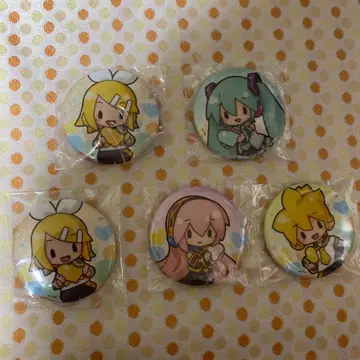 하츠네 미쿠 카가미네 린 렌 루카 캔뱃지 5개 세트