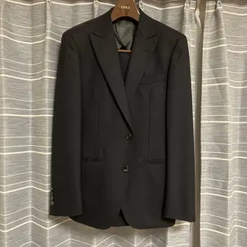 ONLY 블랙 스트라이프 비즈니스 정장 자켓