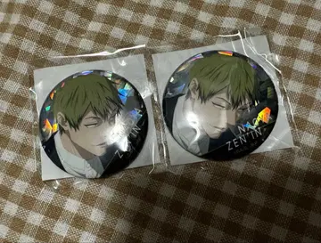 주술회전 젠인 나오야 캔뱃지 홀로그램 캔뱃지 2개 세트