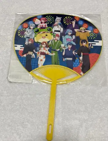 컬러풀 피치 한여름 복숭아 축제 부채