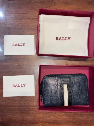 BALLY 네이비 코인 케이스