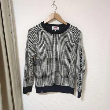 새상품 MASTER BUNNY EDITION 글렌체크 안감 니트