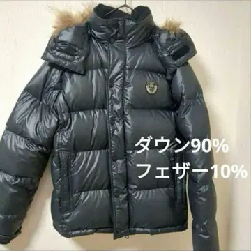 새상품급 RUSS-K y2k 퍼 다운 자켓 야마시타 토모히사 광택 L