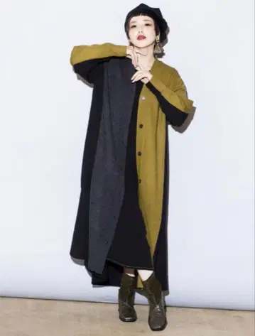 택 포함 새상품 오즈모시스 osmosis 절개 니트 원피스