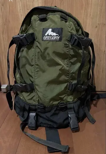 GREGORY 그레고리 데이앤하프 USA제 구 로고 카키