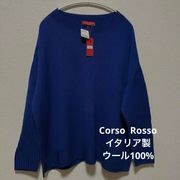 코르소 로쏘 니트 이탈리아제 울 100%
