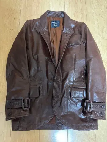 가죽 자켓 브라운