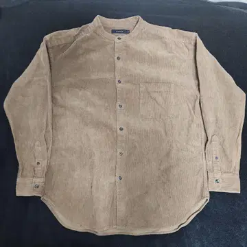 브라운 코듀로이 긴팔 셔츠