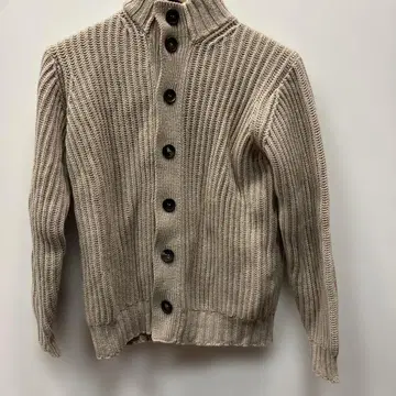 FILPPO DE LAURENTIIS/캐시미어 스탠드 카라 가디건