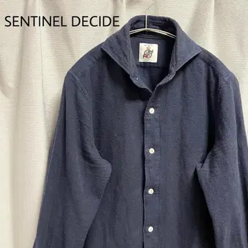 SENTINEL DECIDE TOKYO 코튼 100% 셔츠 네이비
