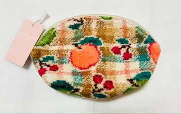 페이러 FEILER 레트로 후르츠 체크 쉘형 파우치S 베이지