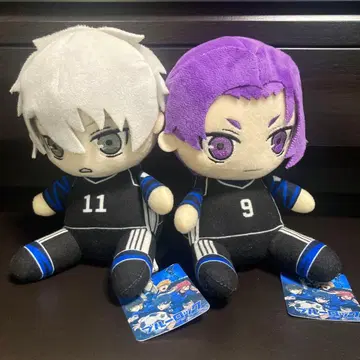 블루 록 앉은 봉제 인형 S 세트