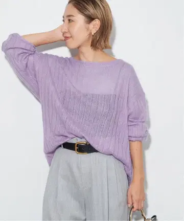 Plage silk/mohair rib 풀오버