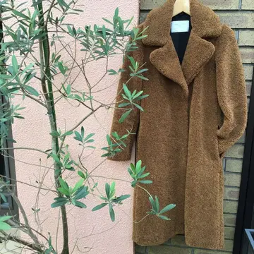 ZARA 테디 베어 롱 코트 XS