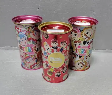 페코짱 저금통 캔 밀키 3개 세트