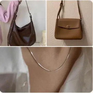 [ 3세트 ] 토트백, 숄더백, 목걸이