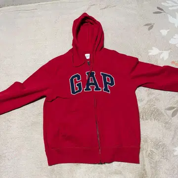 GAP 빨간색 집업 후드티