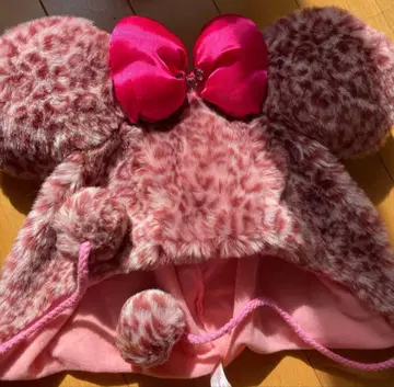 디즈니 미니 마우스 구 디자인 레오파드 무늬 팬캡