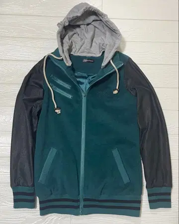 AquaName 다크 그린 스컬 자켓