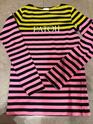 새상품급 파투 PATOU 티셔츠 긴팔 보더 XS