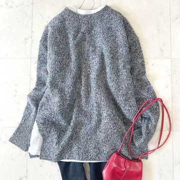 새상품급 띠어리 럭스 캐시미어 울 크루넥 니트 믹스얀 최근