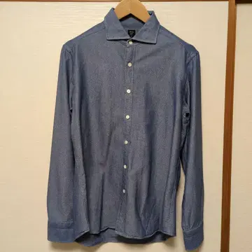 BEAMS 데님 긴팔 셔츠