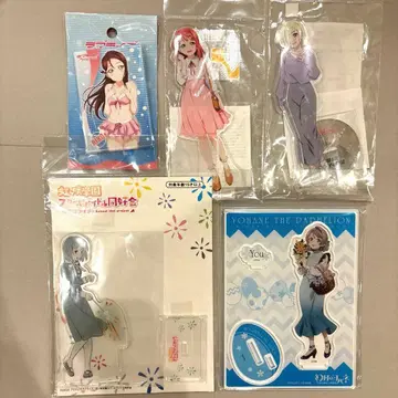 러브 라이브 니지가사키 아크릴 스탠드 캔뱃지 5종 세트