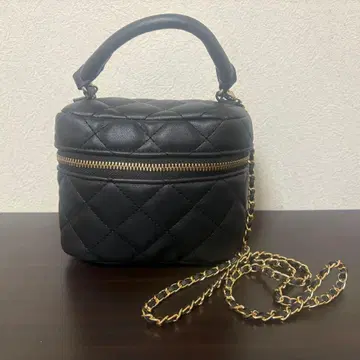 CLETTE 오리지널 퀼팅 체인 백 블랙