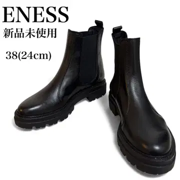미사용 새상품 ENESS 에네스/ 사이드 고어 부츠 38 사이즈 24cm